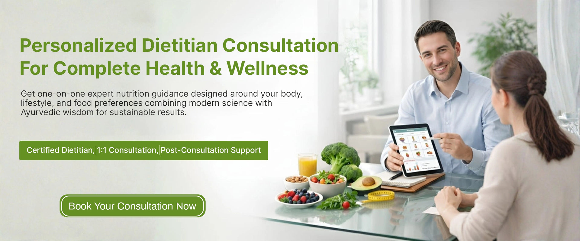 Personalized Dietitian Consultation for Complete Health and Wellness - Book one-on-one expert nutrition guidance with certified dietitian