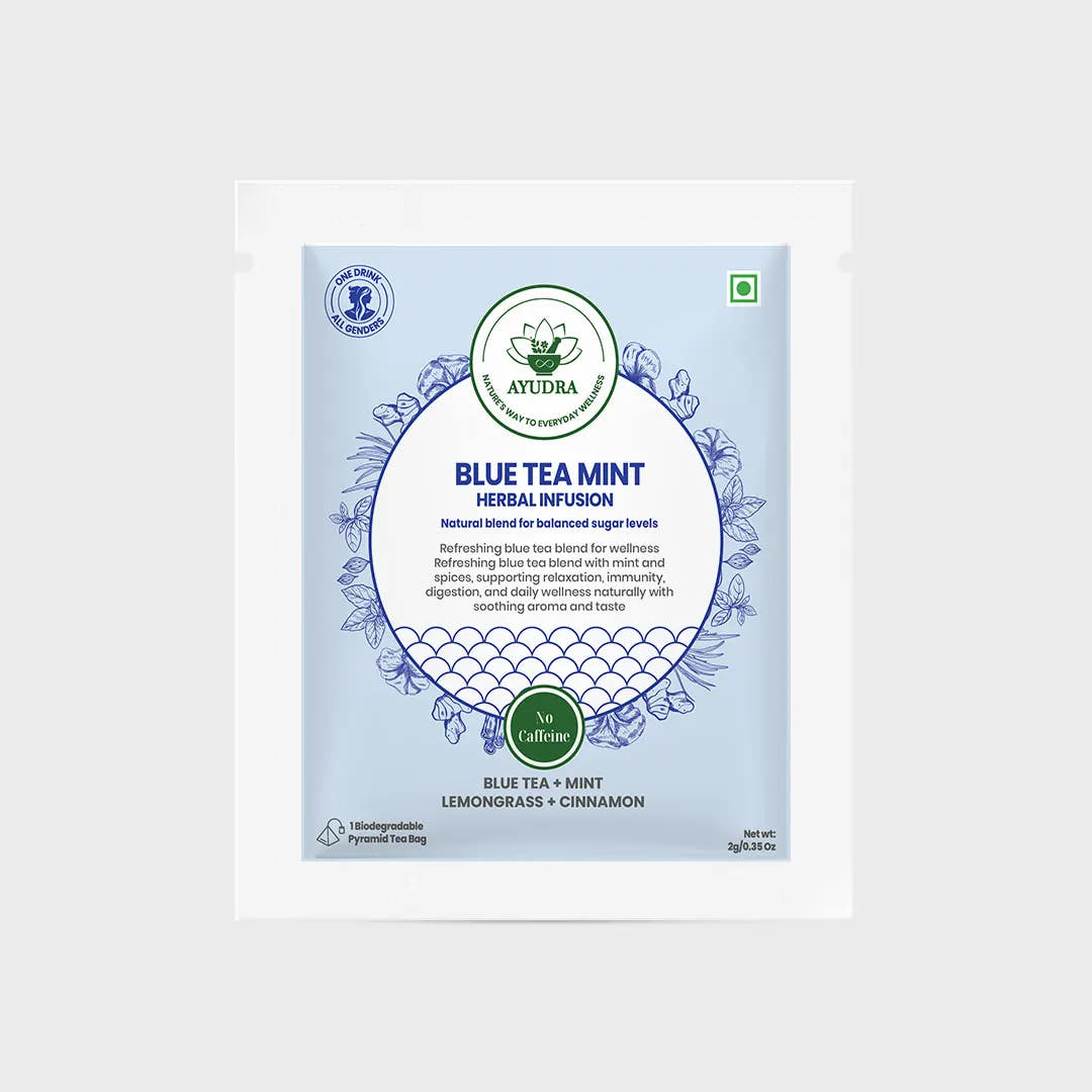 Blue Tea Mint Tisane Sample Sachet