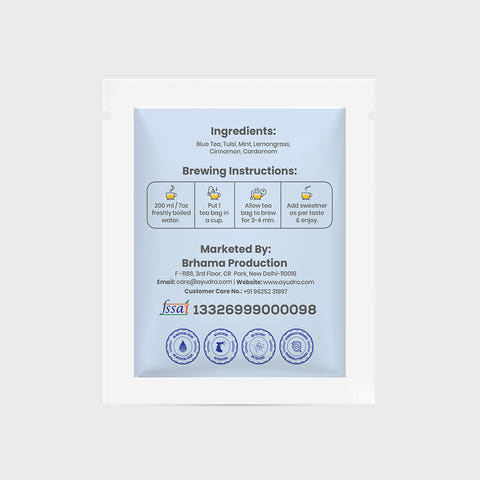 Blue Tea Mint Tisane Sample Sachet