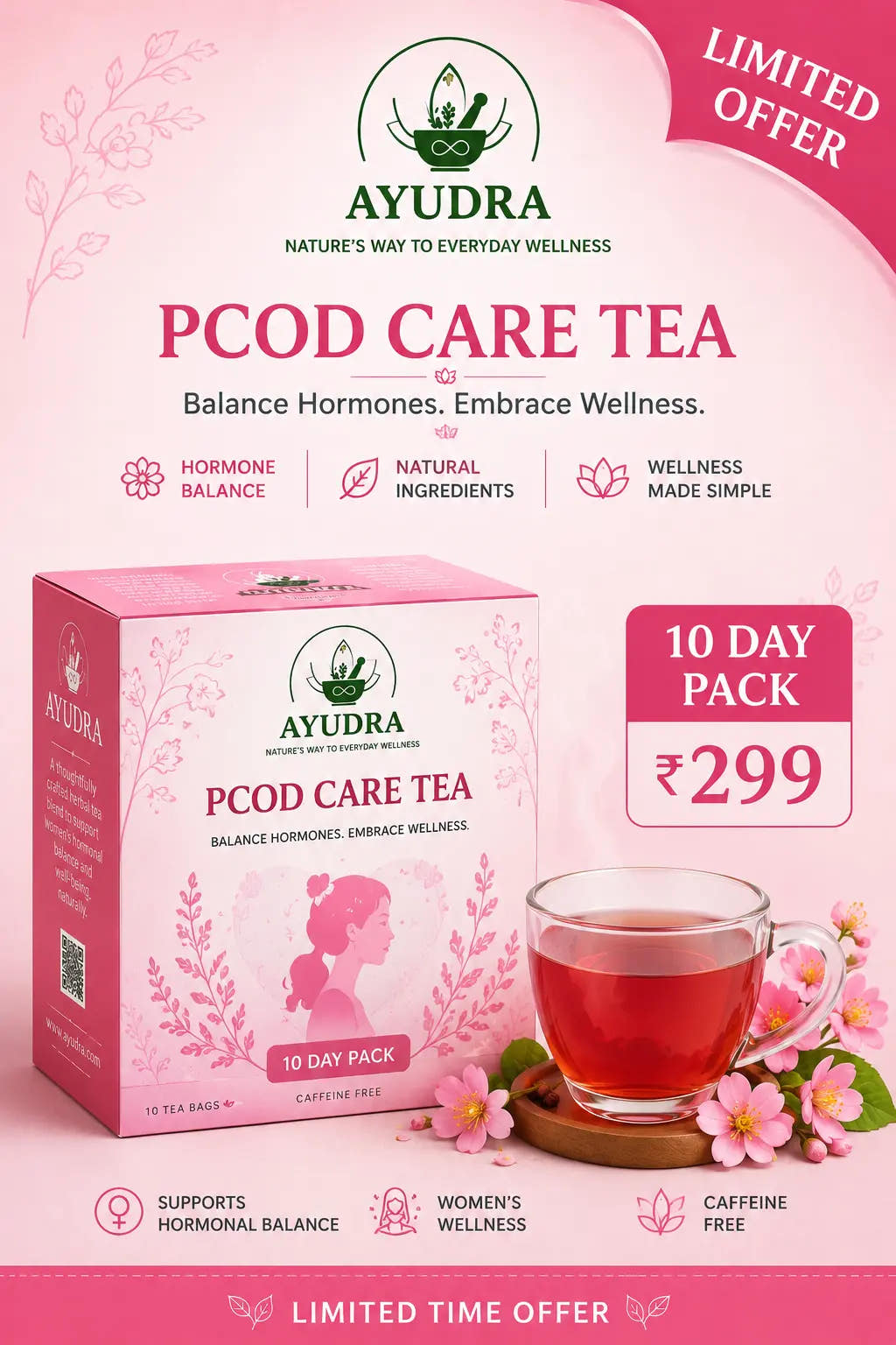 PCOD Care Tea - 10 Day Pack