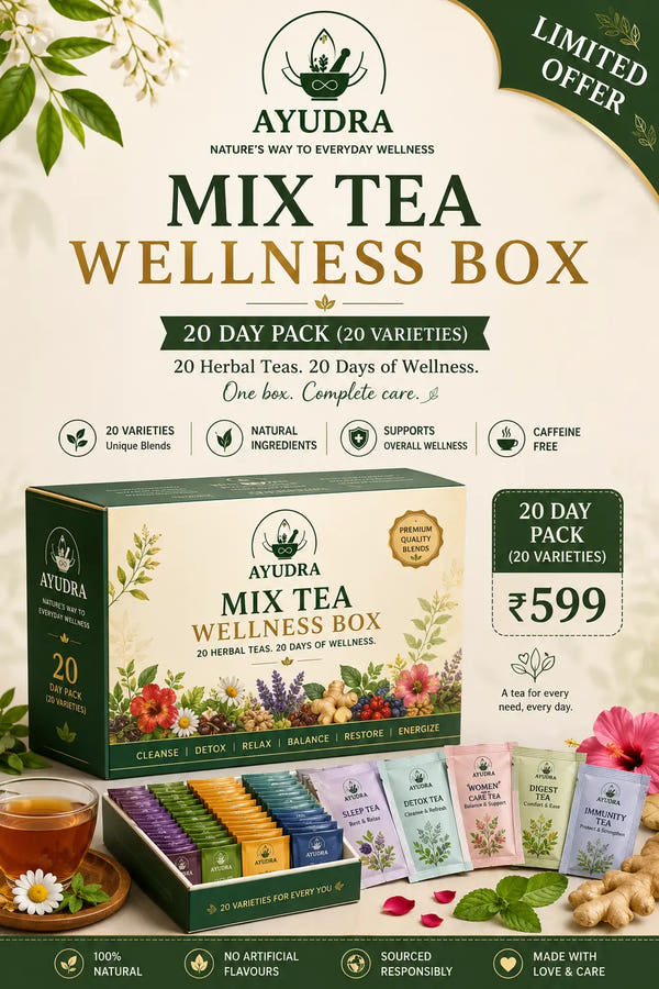 Mix Tea Wellness Box - 20 Day Pack (20 varieties)