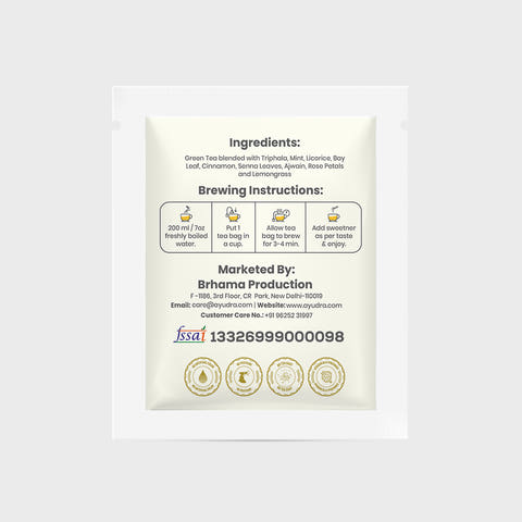 Digestion Tea Sample Sachet