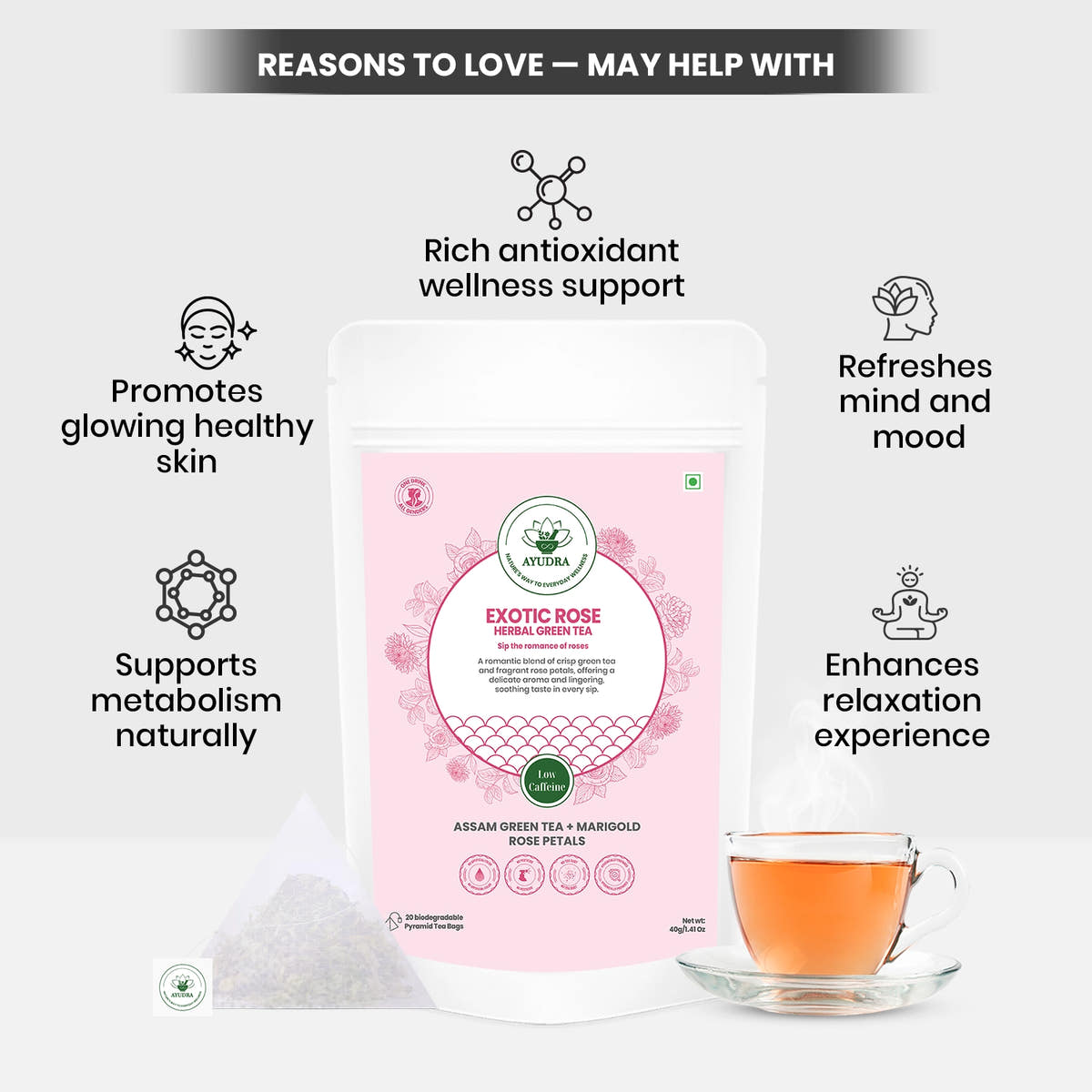 Exotic Rose Green Tea
