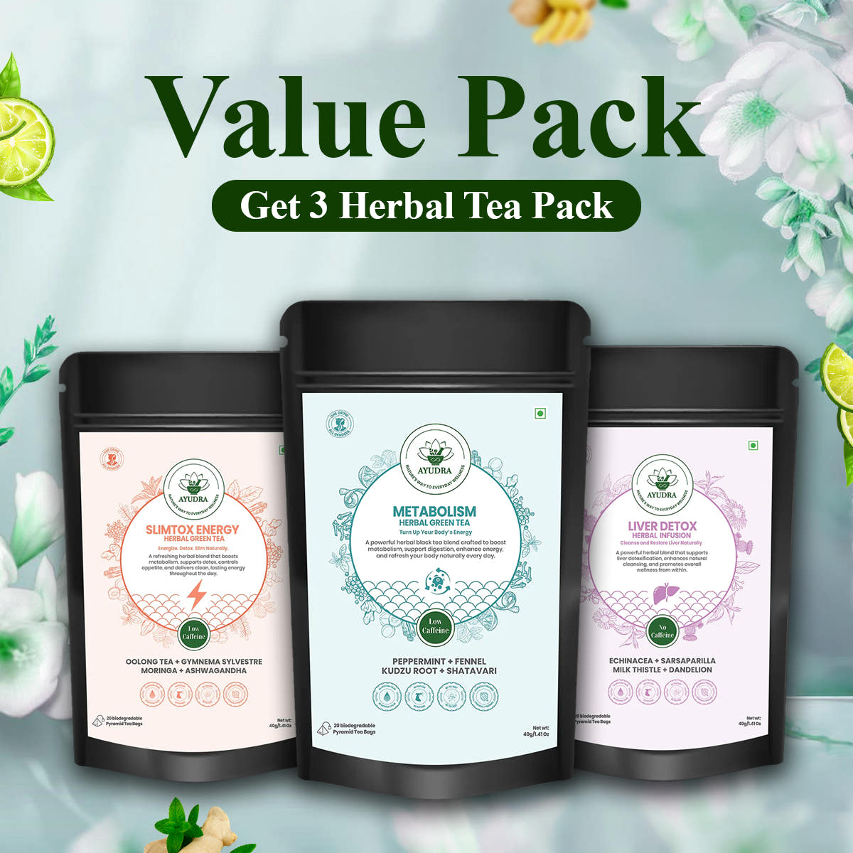 Metabolism & Detox Reset Value Pack Combo