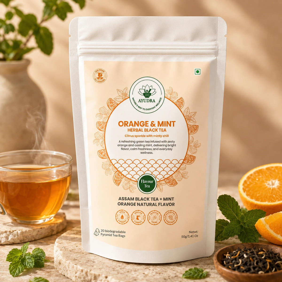 Orange and Mint Tea