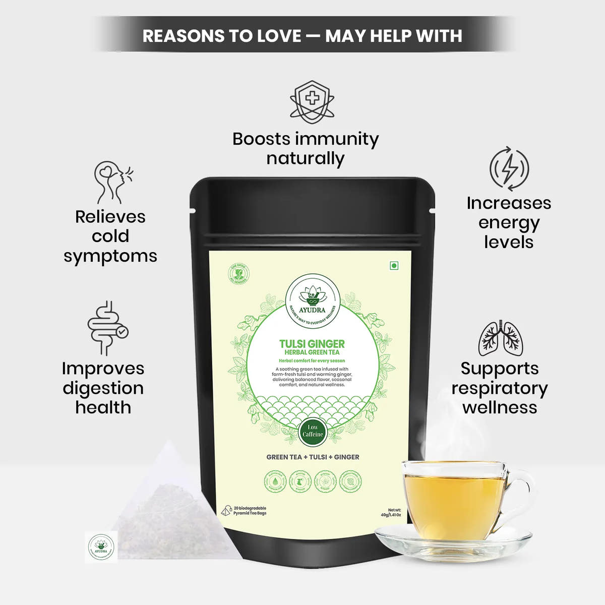 Tulsi Ginger Green Tea