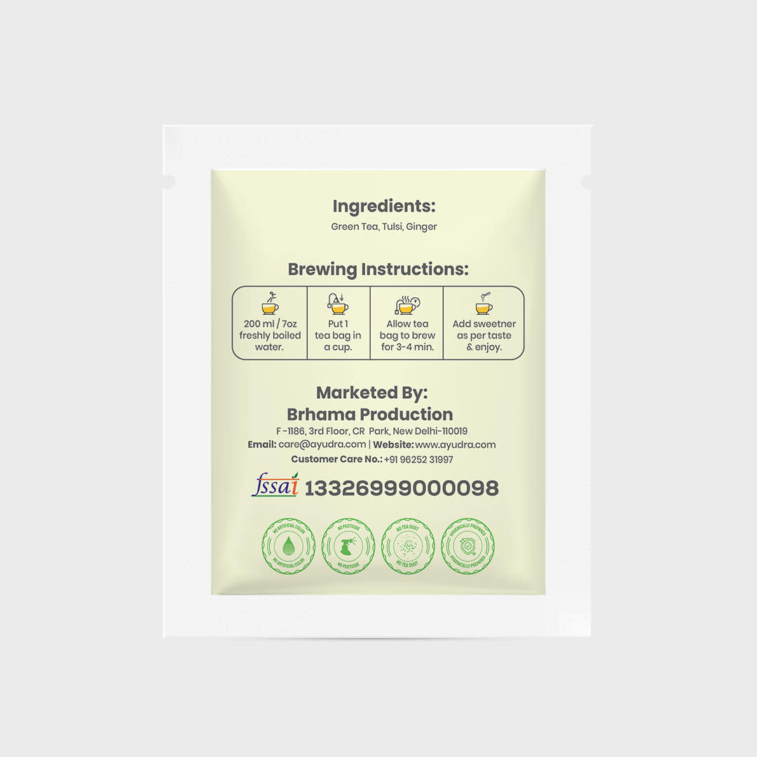 Tulsi Ginger Green Tea Sample Sachet