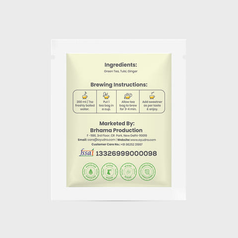 Tulsi Ginger Green Tea Sample Sachet