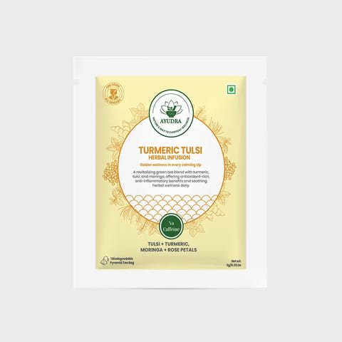 Turmeric Tulsi Green Tea Sample Sachet