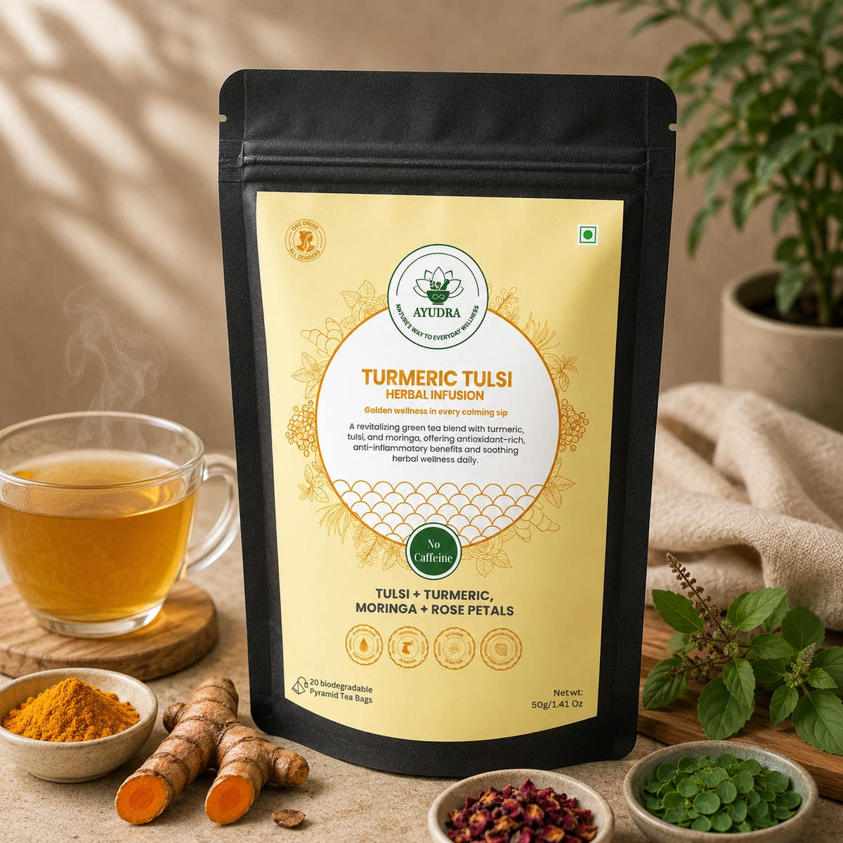 Turmeric Tulsi Green Tea